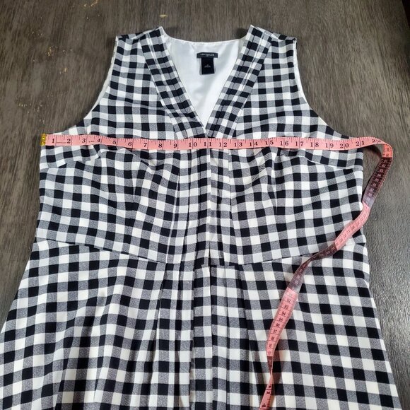 Ann Taylor Gingham Fit & Flare Dress – Size 16 - Picture 3 of 7